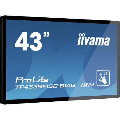 IIYAMA 43"FHD 12P-Touch AMVA3 PCAP VGA 2*HDMI VGA DP Black