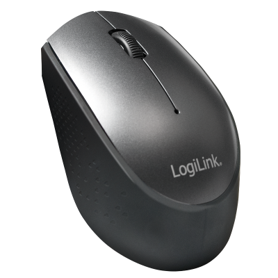 LOGILINK WIRELESS 2.4G MOUSE - OPTICAL - BLACK - USB-C
