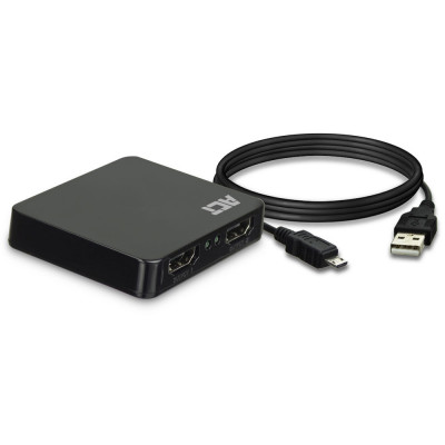 Act 1 x 2 HDMI splitter 4K@30Hz USB powere