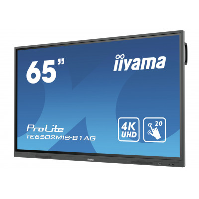 IIYAMA 65''Touch UHD 3840x2160 20P VGA 2*HDMI USB Black