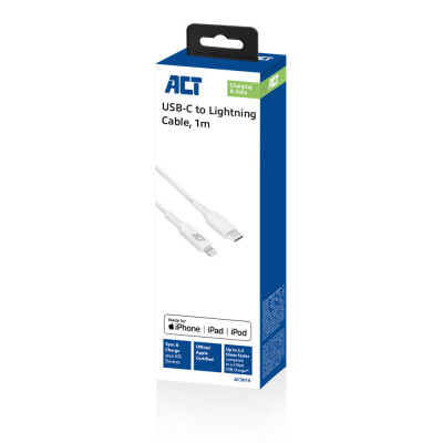 Act USB-C Lightning Cable for Apple 1.0m MF