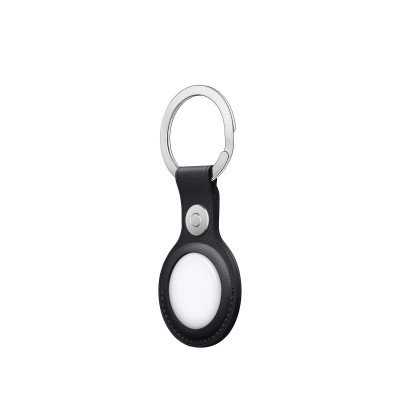 Apple Airtag Leather Key Ring Midnight