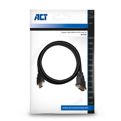 Act Adapter Cable HDMI A male - DVI-D male 2