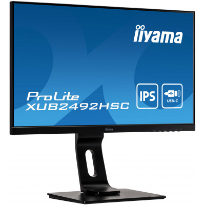 IIYAMA 24"FHD IPS  USB-C DOCK(65W) HDMI DP 4ms Black HA