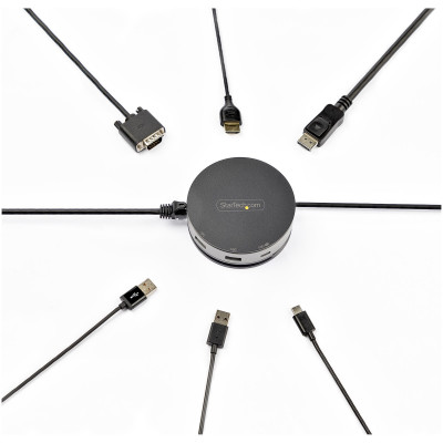 StarTech USB C Multiport Adapter - HDMI&#47;DP&#47;VGA