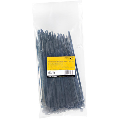 StarTech 8" Cable Zip Ties UL Listed 100 Pack