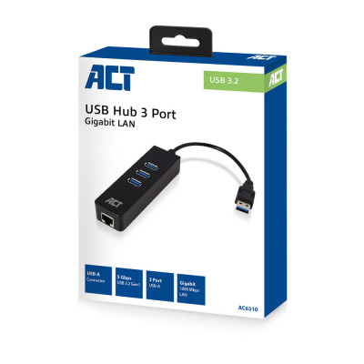 ACT AC6400 USB-C 3.2 Gen1 Hub 3 port