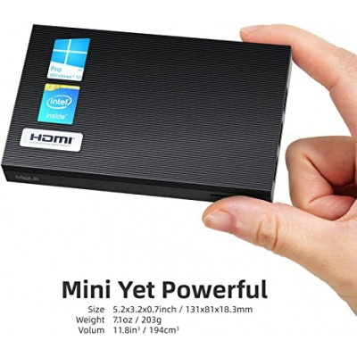 MINI PC QUAD CORE 8GB / 128GB eMMC - 2x HDMI 4K - WIFI 6