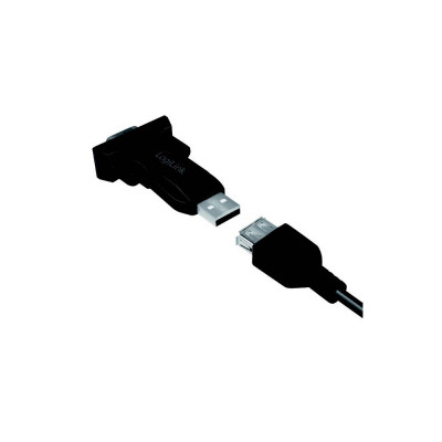 LOGILINK USB 2.0 TO SERIAL ADAPTER BLACK DESIGN - DB9 - W11