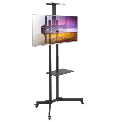 TECHLY TROLLEY FLOOR STAND/SUPPORT 37"-70" WITH 1 SHELF