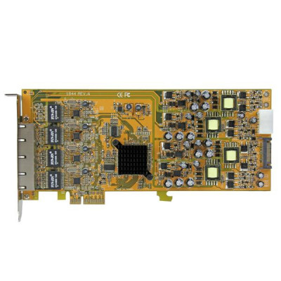 StarTech 4 Port Gigabit PoE PCIe Network Card