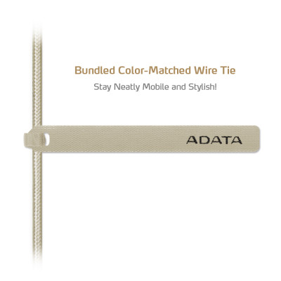 ADATA Lightning Cable 100cm Aluminium Casing - ColorBox/Gold