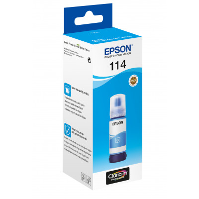 Epson Ink&#47;114 EcoTank Cyan ink bottle