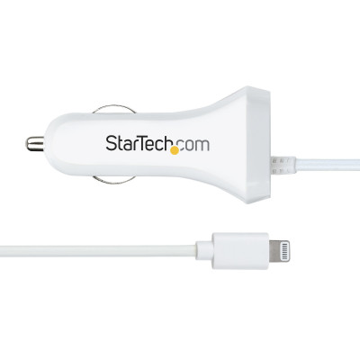 StarTech Lightning Car Charger w&#47;Cable 2 Ports