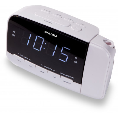 Salora CR618P alarm clock Digital alarm clock Black, White