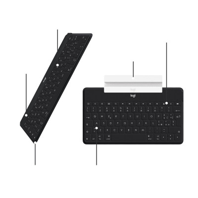 Logitech Keys-To-Go Noir Bluetooth QWERTZ Suisse