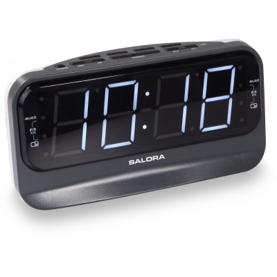 Salora CR616 alarm clock Digital alarm clock Black, Grey, White