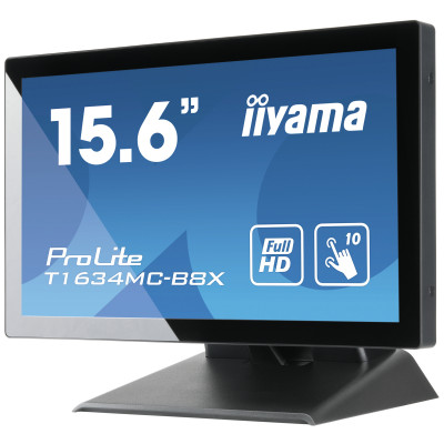 iiyama ProLite T1634MC-B8X computer monitor 39,6 cm (15.6") 1920 x 1080 Pixels Full HD LED Touchscreen Multi-gebruiker Zwart