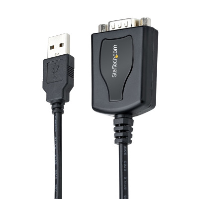 StarTech.com 1P3FPC-USB-SERIAL cable gender changer DB-9 USB Type-A (4 pin) USB 2.0 Black