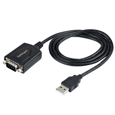 StarTech.com 1P3FPC-USB-SERIAL changeur de genre de câble DB-9 USB Type-A (4 pin) USB 2.0 Noir