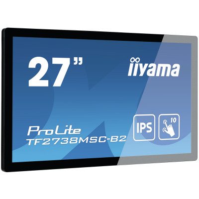 iiyama ProLite TF2738MSC-B2 écran plat de PC 68,6 cm (27") 1920 x 1080 pixels Full HD LED Écran tactile Multi-utilisateur Noir