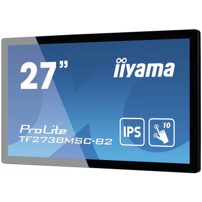 iiyama ProLite TF2738MSC-B2 computer monitor 68,6 cm (27") 1920 x 1080 Pixels Full HD LED Touchscreen Multi-gebruiker Zwart