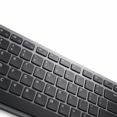 DELL KM7321W toetsenbord Inclusief muis RF-draadloos + Bluetooth US International Grijs, Titanium