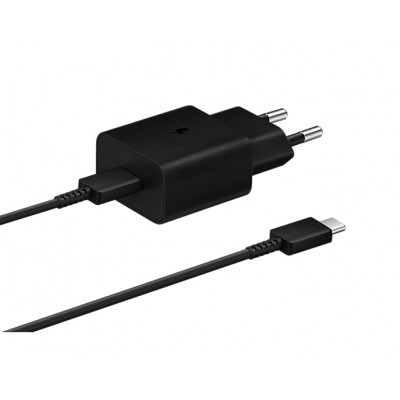 Samsung adaptateur USB-C + cable data C to C - noir - chargement rapide (15W)