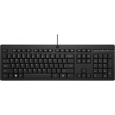 HP 125 Wired Keyboard clavier USB QWERTY Anglais Noir