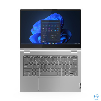 Lenovo ThinkBook 14s Yoga i7-1355U Hybride (2-in-1) 35,6 cm (14") Touchscreen Full HD Intel® Core™ i7 16 GB DDR4-SDRAM 512 GB SSD Wi-Fi 6 (802.11ax) Windows 11 Pro Grijs