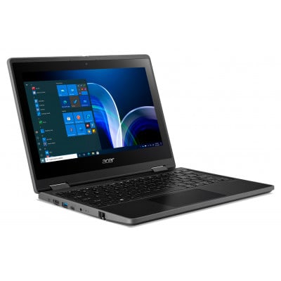 Acer TravelMate Spin B3 TMB311R-32-P02R N6000 Hybride (2-in-1) 29,5 cm (11.6") Touchscreen HD Intel® Pentium® Silver 8 GB DDR4-SDRAM 128 GB SSD Wi-Fi 6 (802.11ax) Windows 10 Pro Zwart