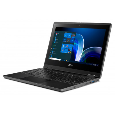 Acer TravelMate Spin B3 TMB311R-32-P6QK N6000 Hybride (2-in-1) 29,5 cm (11.6") Touchscreen HD Intel® Pentium® Silver 4 GB DDR4-SDRAM 128 GB SSD Wi-Fi 6 (802.11ax) Windows 10 Pro Zwart