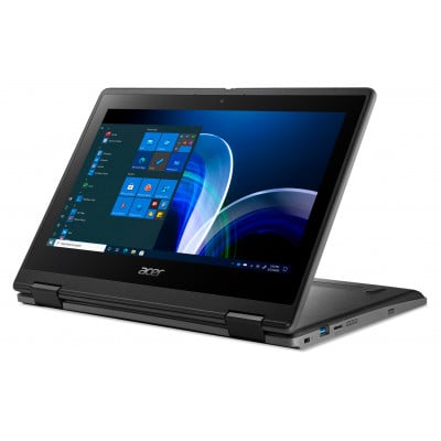 Acer TravelMate Spin B3 TMB311R-32-P02R N6000 Hybrid (2-in-1) 29.5 cm (11.6") Touchscreen HD Intel® Pentium® Silver 8 GB DDR4-SDRAM 128 GB SSD Wi-Fi 6 (802.11ax) Windows 10 Pro Black
