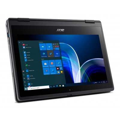 Acer TravelMate Spin B3 TMB311R-32-P6QK N6000 Hybrid (2-in-1) 29.5 cm (11.6") Touchscreen HD Intel® Pentium® Silver 4 GB DDR4-SDRAM 128 GB SSD Wi-Fi 6 (802.11ax) Windows 10 Pro Black