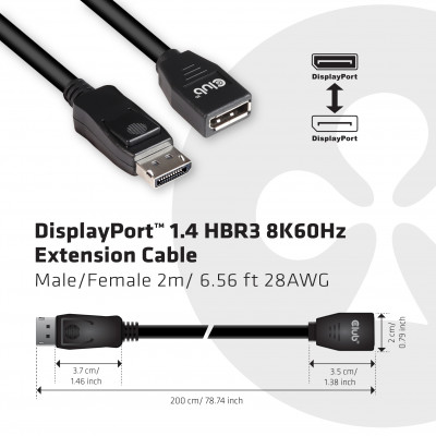 CLUB3D CAC-1022 video kabel adapter Zwart