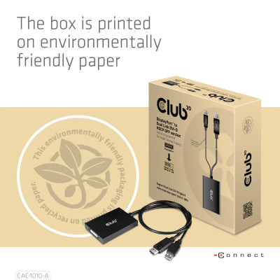 CLUB3D CAC-1010-A video kabel adapter 0,6 m DVI-D + USB