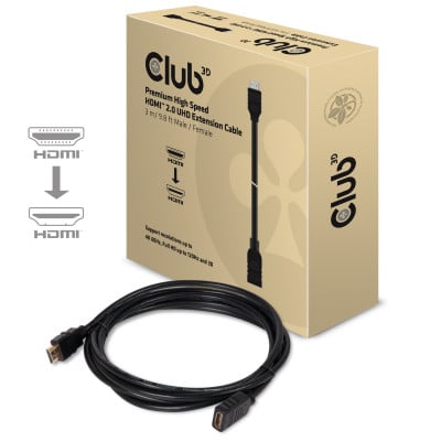 CLUB3D CAC-1321 câble HDMI HDMI Type A (Standard) Noir