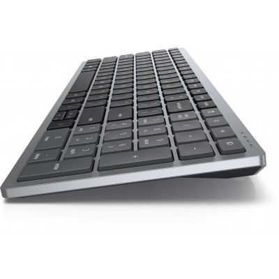 DELL KB740 toetsenbord RF-draadloos + Bluetooth AZERTY Belgisch Grijs, Zwart