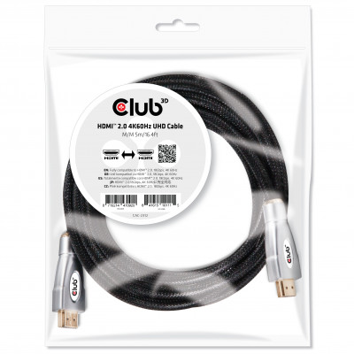 CLUB3D CAC-2312 câble HDMI HDMI Type A (Standard) Noir