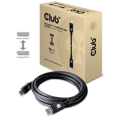 CLUB3D CAC-1060 câble DisplayPort Noir