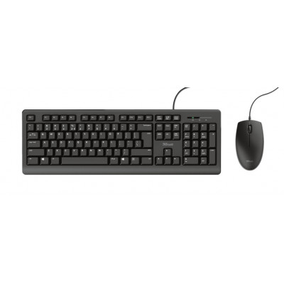 Trust Primo keyboard Mouse included USB QWERTY US English Black