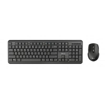 Trust TKM-350 toetsenbord Inclusief muis RF Draadloos Zwart