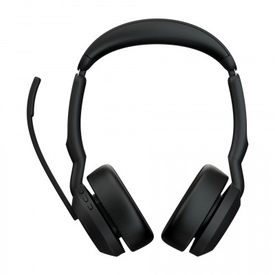 Jabra Evolve2 55 Headset Wireless Head-band Office/Call center Bluetooth Charging stand Black