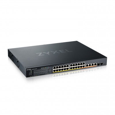 Zyxel XMG1930-30HP Géré L3 2.5G Ethernet (100/1000/2500) Connexion Ethernet, supportant l'alimentation via ce port (PoE) 1U Noir