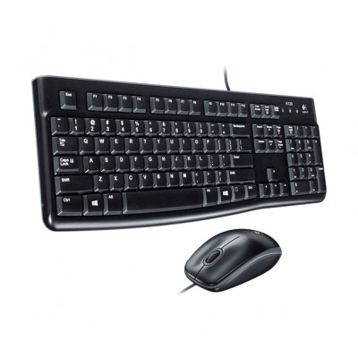 Logitech Desktop MK120 toetsenbord Inclusief muis USB QWERTY Italiaans Zwart