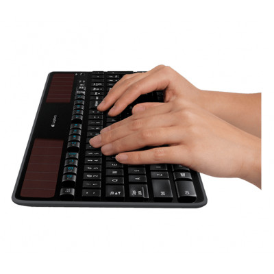 Logitech Wireless Solar Keyboard K750 toetsenbord RF Draadloos QWERTY Engels Zwart