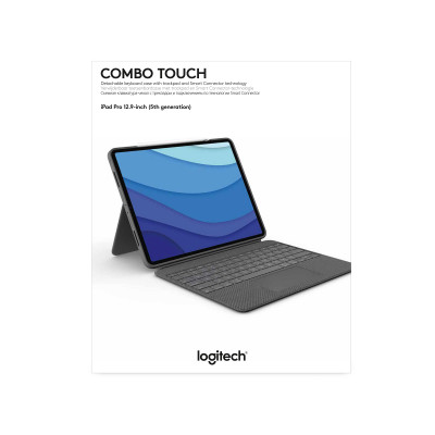 Logitech Combo Touch Grijs Smart Connector QWERTY UK International