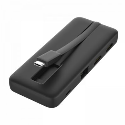 V7 UCMINIDOCKDUAL-PT notebook dock & poortreplicator Docking USB 3.2 Gen 1 (3.1 Gen 1) Type-C Zwart