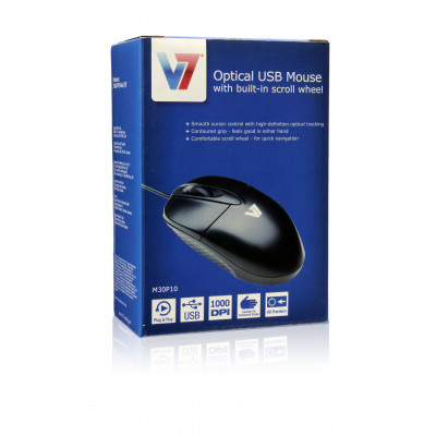 V7 M30P10-7E mouse Ambidextrous USB Type-A Optical 1000 DPI