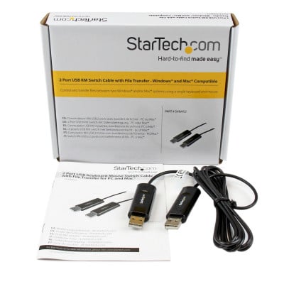 StarTech.com SVKMS2 câble kvm Noir 1,8 m
